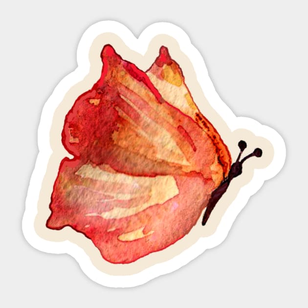 watercolor butterfly Sticker by ArtKsenia